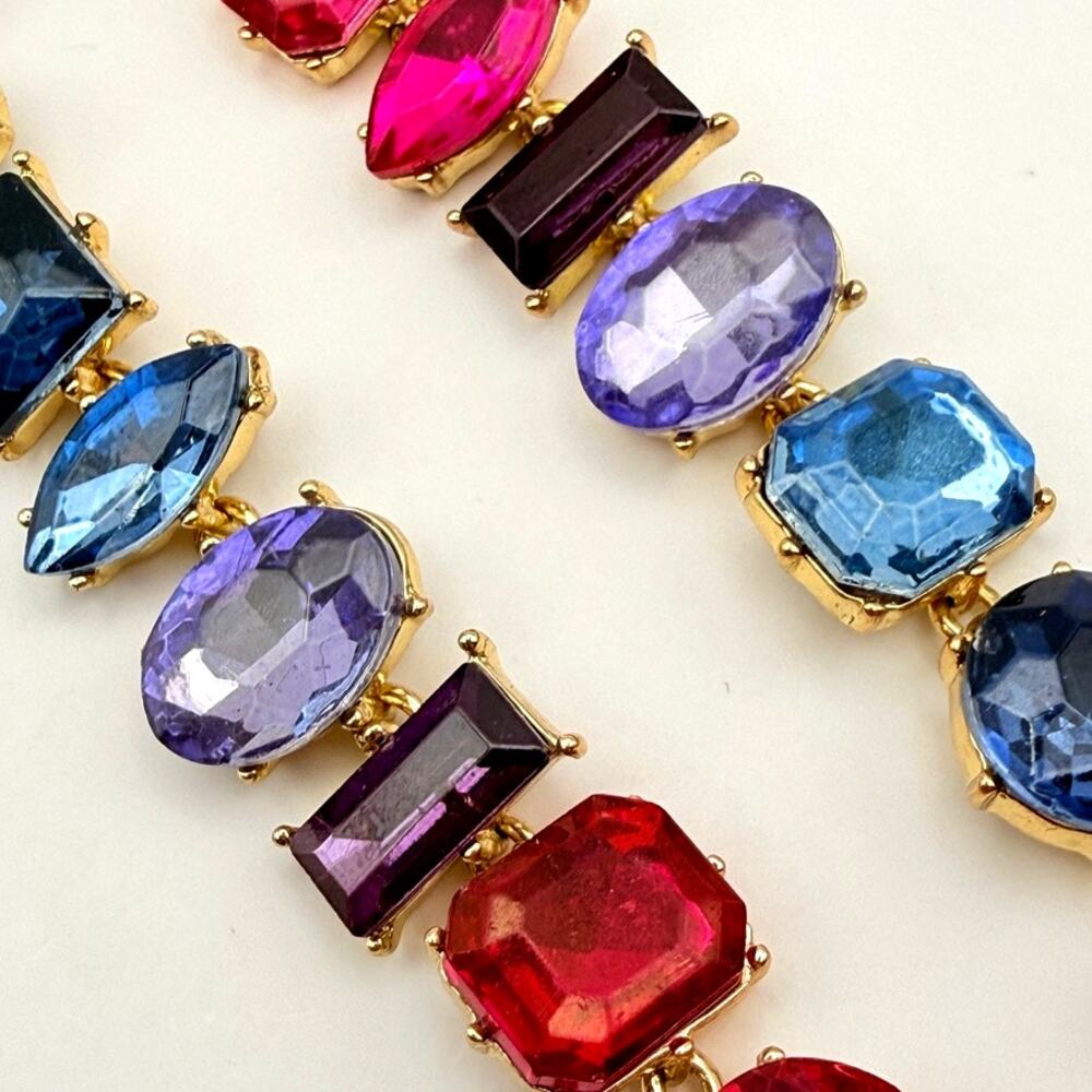 BaubleBar x Micaela Erlanger Date Night Drop Earrings Mismatched Multicolor - Picture 4 of 10